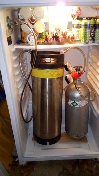Illustration for article titled I need to keg my homebrew. So...KEGERATOR